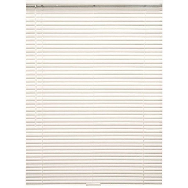 Designers Touch Alabaster Cordless Room Darkening 1 in. Vinyl Mini Blind for Window or Door - 71 in. W x 72 in. L 10793478416301